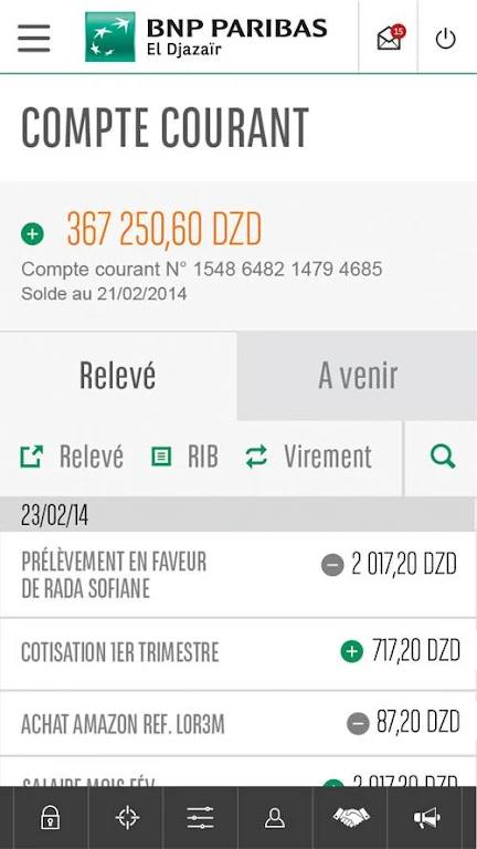 BNP Paribas El Djazaïr MyBank screenshot 2