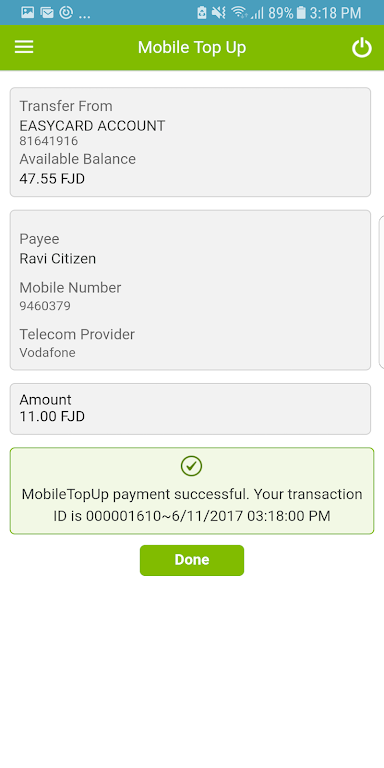 BSP Fiji Mobile Banking screenshot 3