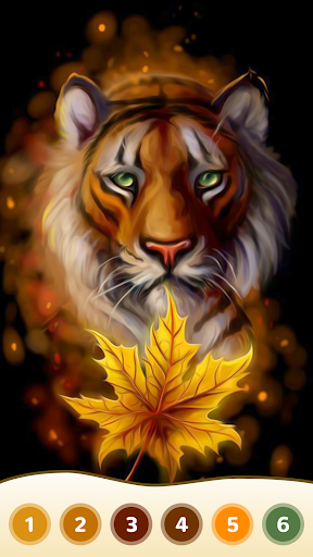 Tiger Coloring Book Color Game screenshot 2