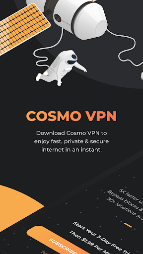 Cosmo VPN - Free Fast Unlimited VPN & WiFi Proxy screenshot 1