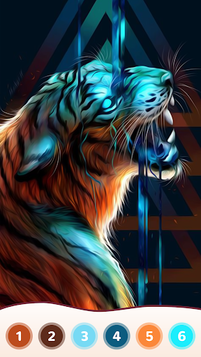 Tiger Coloring Book Color Game screenshot 3