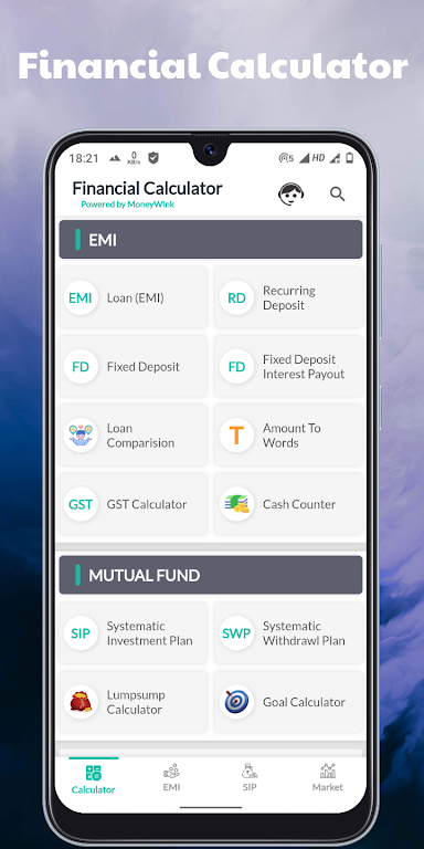 Housing loan EMI calculator screenshot 1