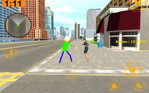 Baldi Stickman Superhero Gangster Crime City Vegas screenshot 2