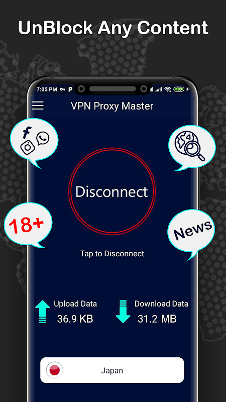 Mid VPN – Free Super Proxy: Fast & Secure VPN screenshot 1