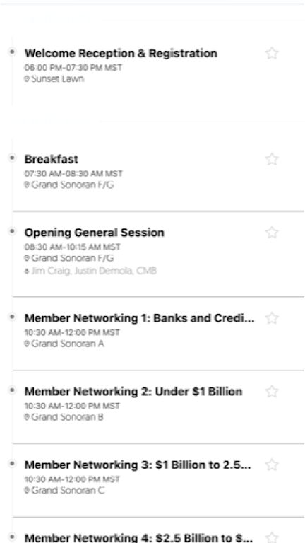 Lenders One Conference App screenshot 3