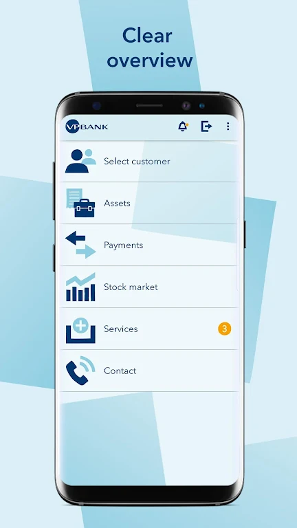 VP Bank e-banking screenshot 1