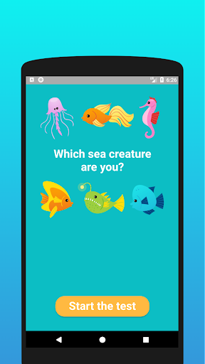 Which sea creature are you? Test screenshot 2