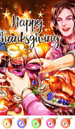 Thanksgiving Color by Numbers screenshot 3