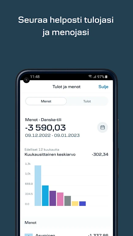 Mobiilipankki FI - Danske Bank screenshot 2