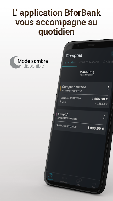 Ancienne application BforBank screenshot 1