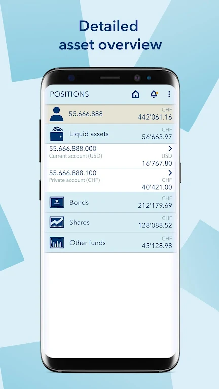 VP Bank e-banking screenshot 3