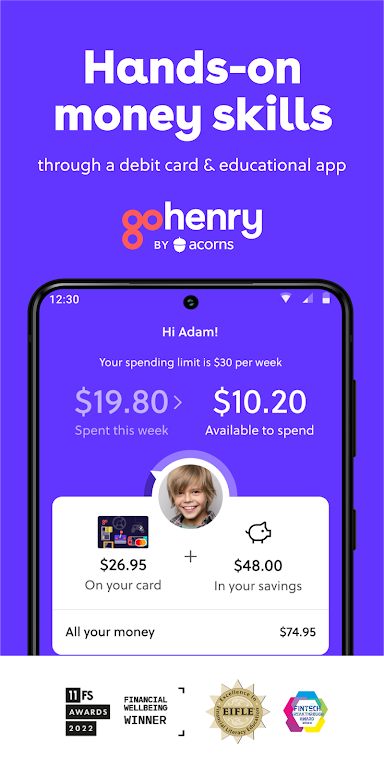 GoHenry by Acorns Kids Banking screenshot 1