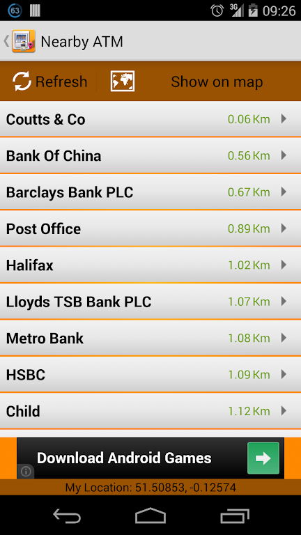 Nearby ATM (bank Locator) screenshot 3