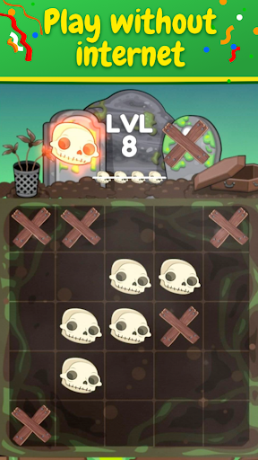 Tic Tac Toe x-o game Glitter GLOW screenshot 2