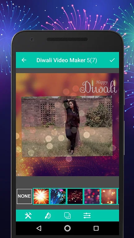 Diwali Photo to Video Maker wi screenshot 2