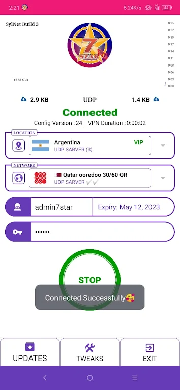 7 STAR PRO - Safe & Secure VPN screenshot 1