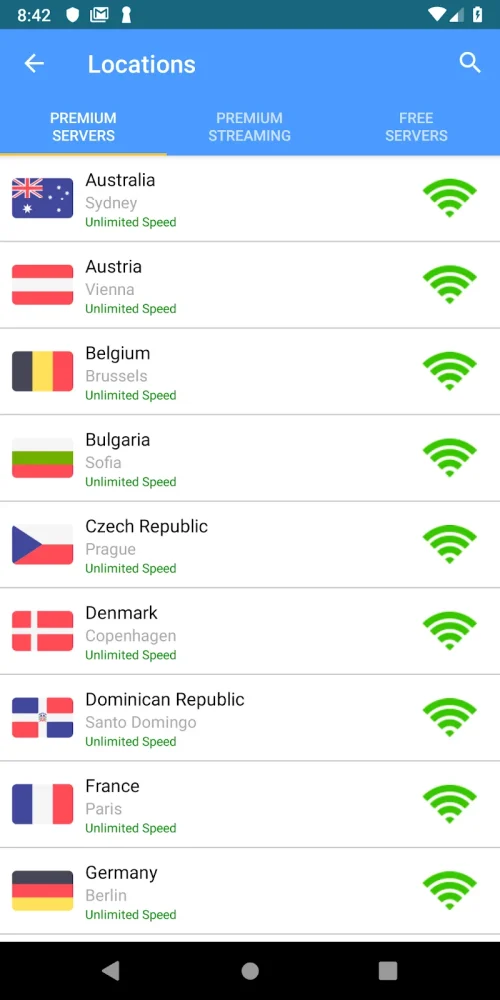 Free VPN unlimited secure 60 locations by CyberVPN screenshot 3