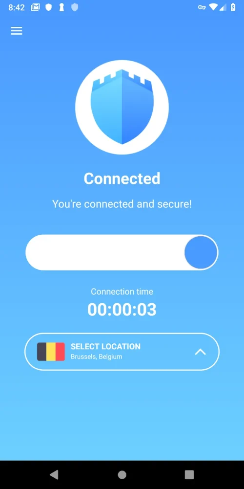 Free VPN unlimited secure 60 locations by CyberVPN screenshot 2