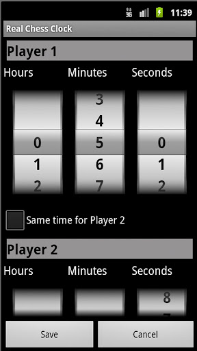 Real Chess Clock screenshot 1