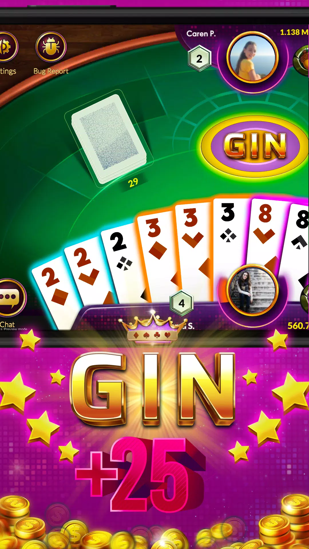 Gin Rummy - Online screenshot 2