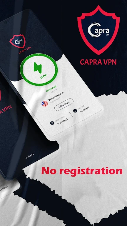 Capra VPN - Secure VPN screenshot 2