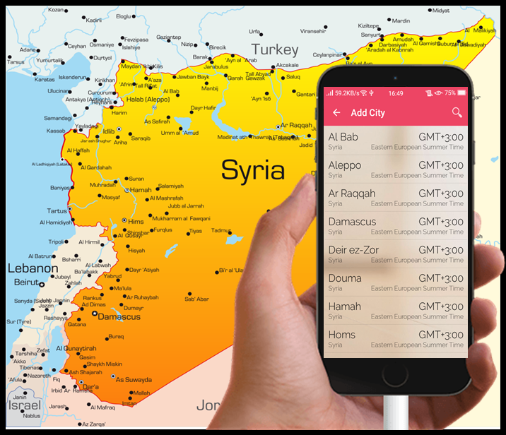 Current time in Syria screenshot 2