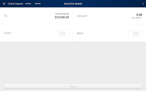 BancFirst Mobile Banking screenshot 1