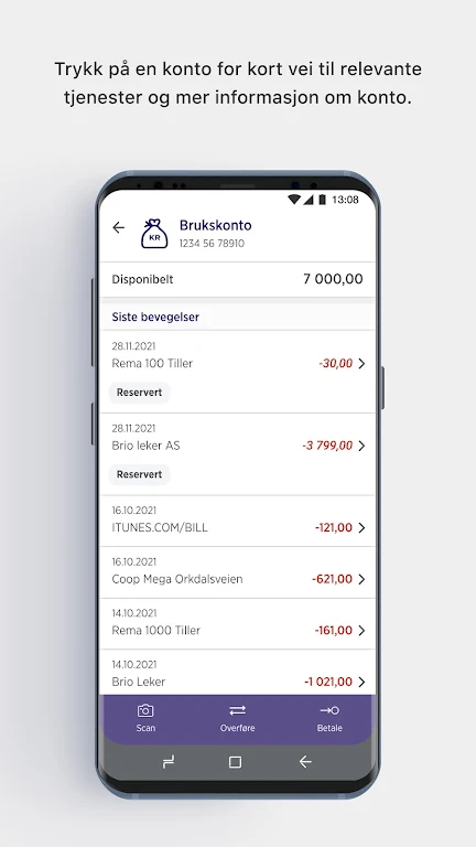 Sparebanken Sør Mobilbank screenshot 2