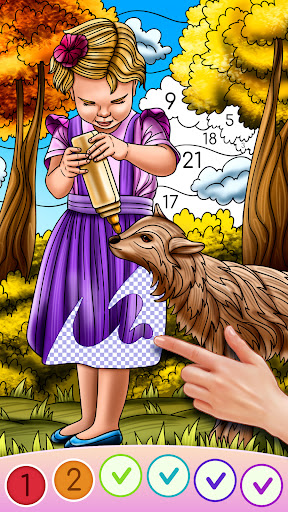 Color Swipe Coloring Book game screenshot 2