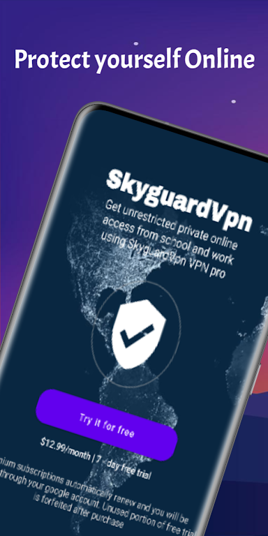 SkyGuardVPN - Secure VPN Proxy screenshot 1