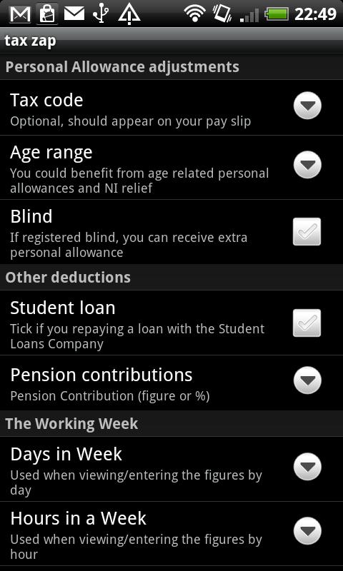 tax zap free-UK tax calculator screenshot 3