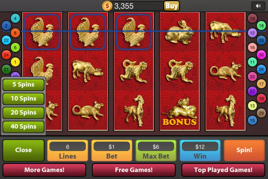 Lucky Gold Dragon Casino Slots screenshot 4