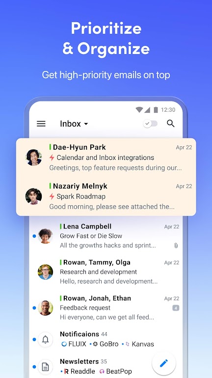 Spark Mail – AI Email Inbox Mod screenshot 3