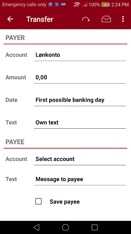 Sparkron Mobilebank screenshot 3