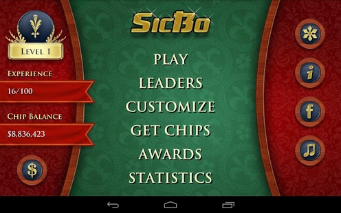 SicBo Casino Dice Game screenshot 1