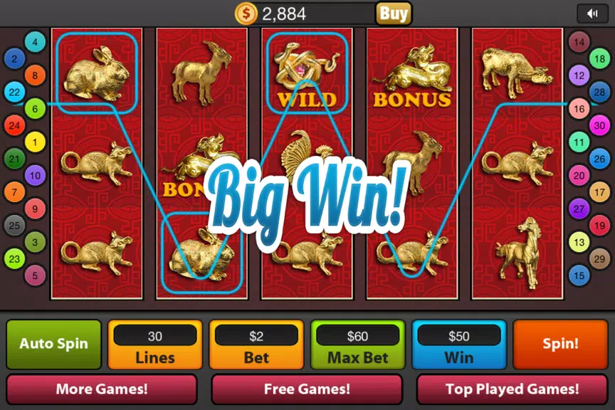 Lucky Gold Dragon Casino Slots screenshot 3