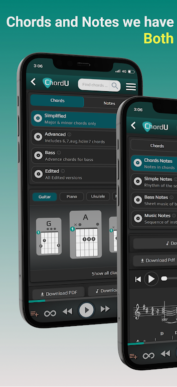 ChordU - get chords & notes screenshot 2