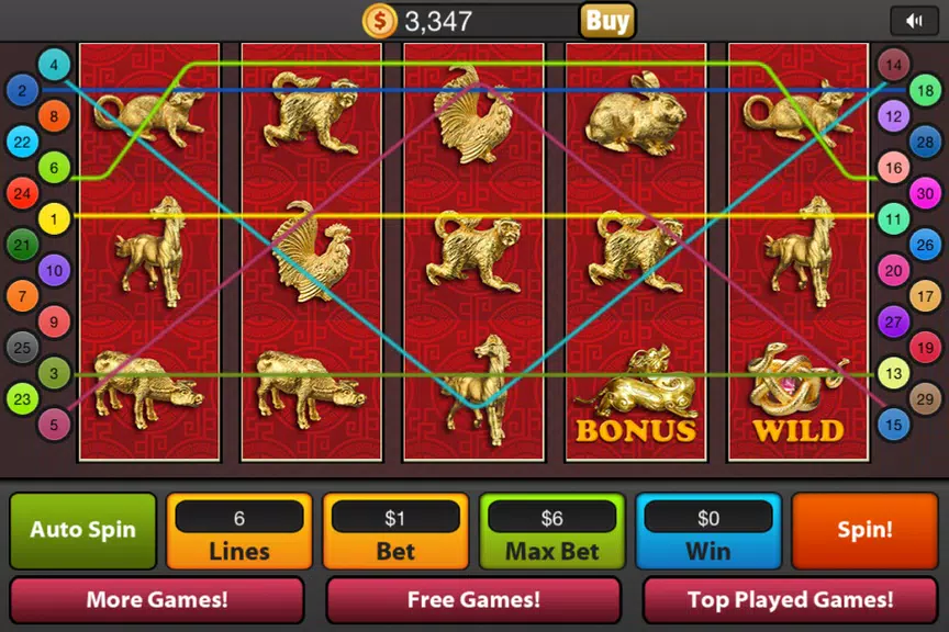 Lucky Gold Dragon Casino Slots screenshot 2