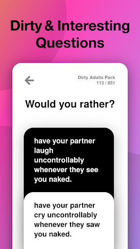 Would you Rather? Dirty & Evil Drinking Game screenshot 2