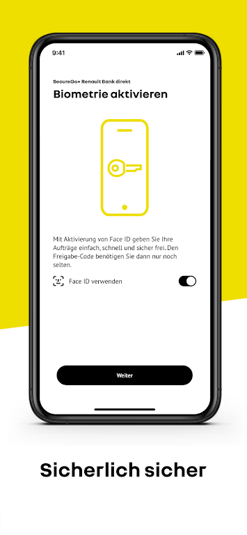SecureGo+ Renault Bank direkt screenshot 2