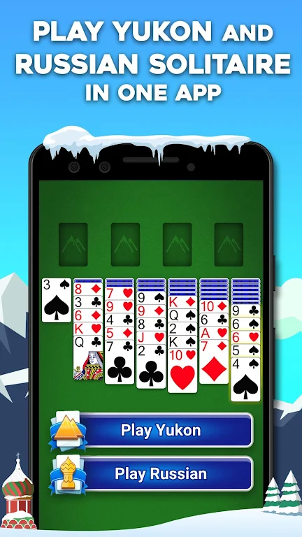 Yukon Russian – Classic Solitaire Challenge Game screenshot 2