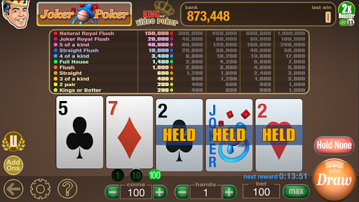 King Video Poker Multi Hand screenshot 2