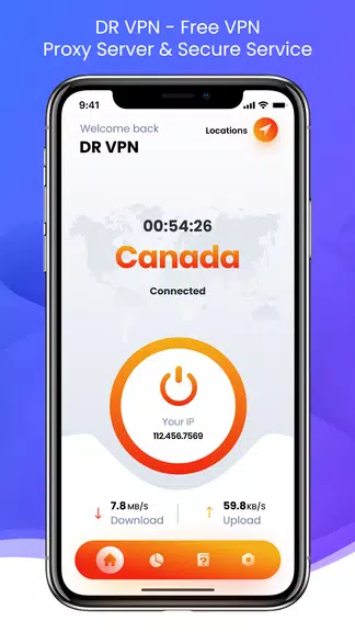 Dr.VPN - Free VPN Proxy Server & Secure Service screenshot 1