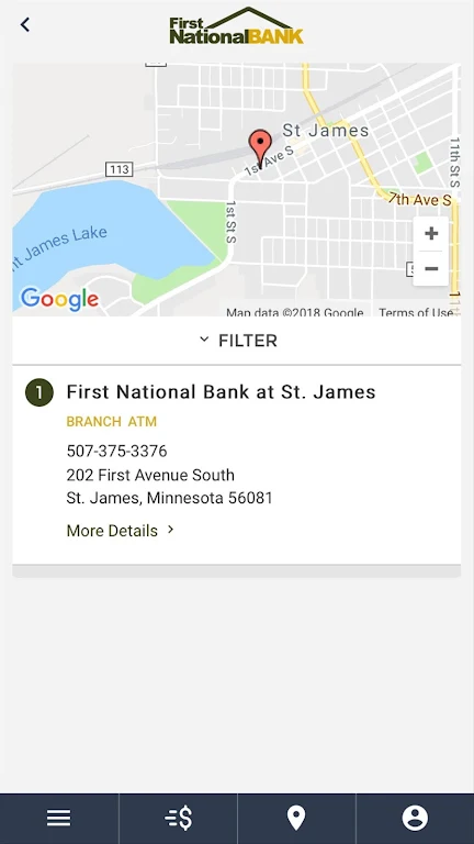 First National Bank St. James screenshot 2