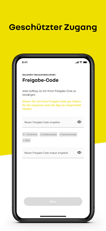 SecureGo+ Renault Bank direkt screenshot 1