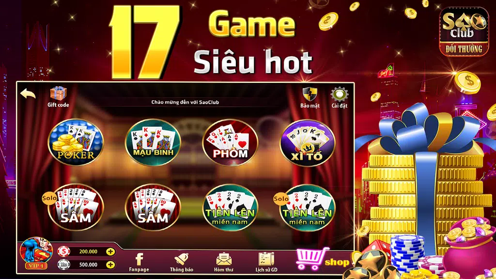 Sao Club - Danh bai doi thuong-Game bai doi thuong screenshot 1