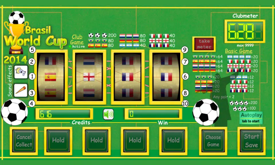 slot machine world cup 2014 screenshot 1