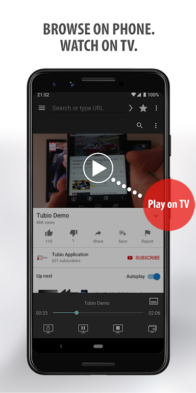 Tubio - Cast Web Videos to TV screenshot 2