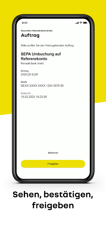 SecureGo+ Renault Bank direkt screenshot 4