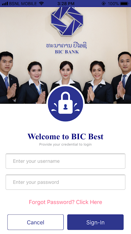 BIC Bank screenshot 1